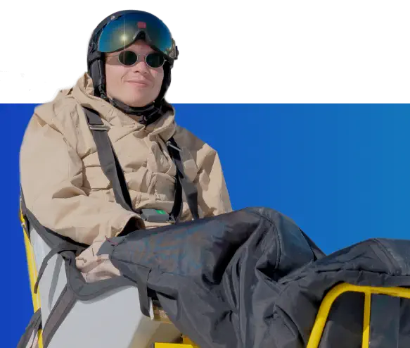 Actividades de esqui en silla de ruedas